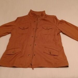 Talbot's Size L Dark Butterscotch Trenchcoat Jacket